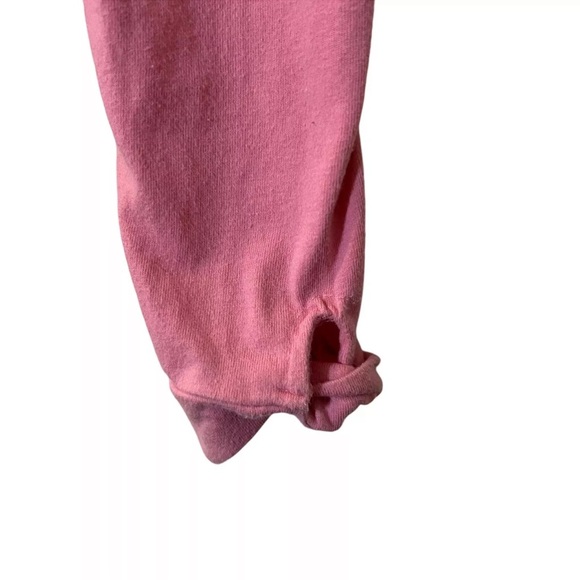 Old Navy Light Pink Knit Leggings Small 6-7 Knotted Hole at Hem Pull On Stretch - Picture 3 of 5
